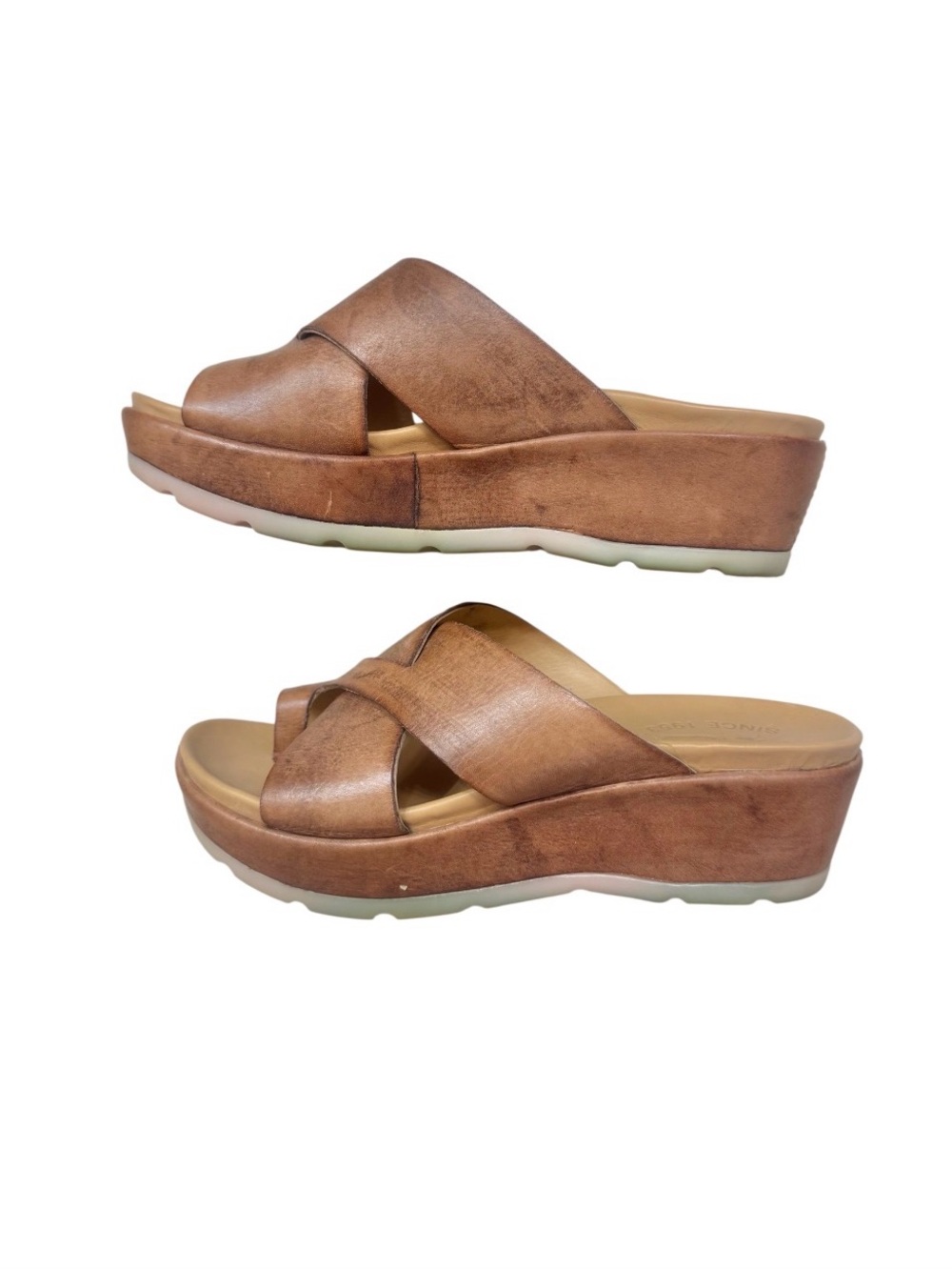 KORK- EASE distressed leather wedges women’s shoes  sandals size 6 - Picture 7 of 17